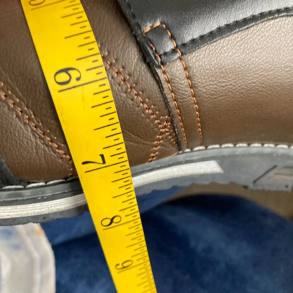 Cosidram  Brown Quilted Oxford Sneakers - Size 11.5 (China 46)